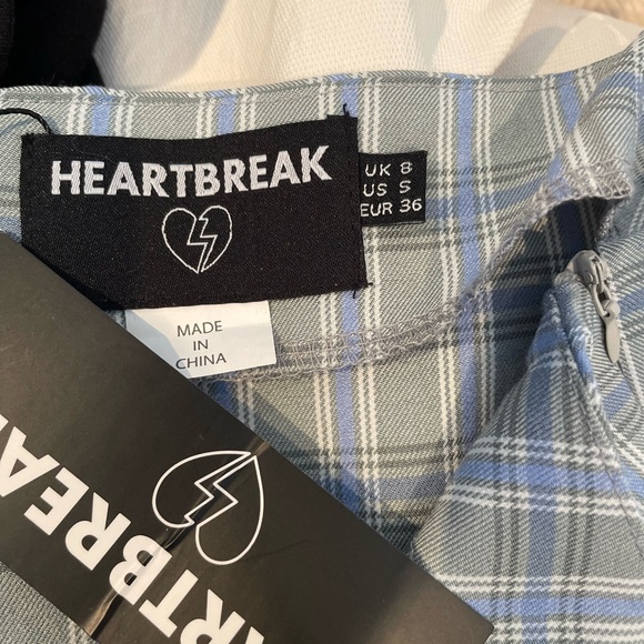 Heartbreak Blue checkered dress - Picture 2 of 3